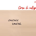 Corso di Calligrafia - Onciale